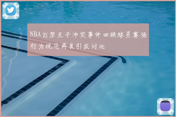 NBA打架王子冲突事件回顾球员赛场行为规范再度引发讨论